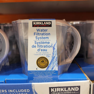 Image of Kirkland Signature 2.3 L (10-cup) Pitcher with 2 Filters - 1 x 1000 Grams